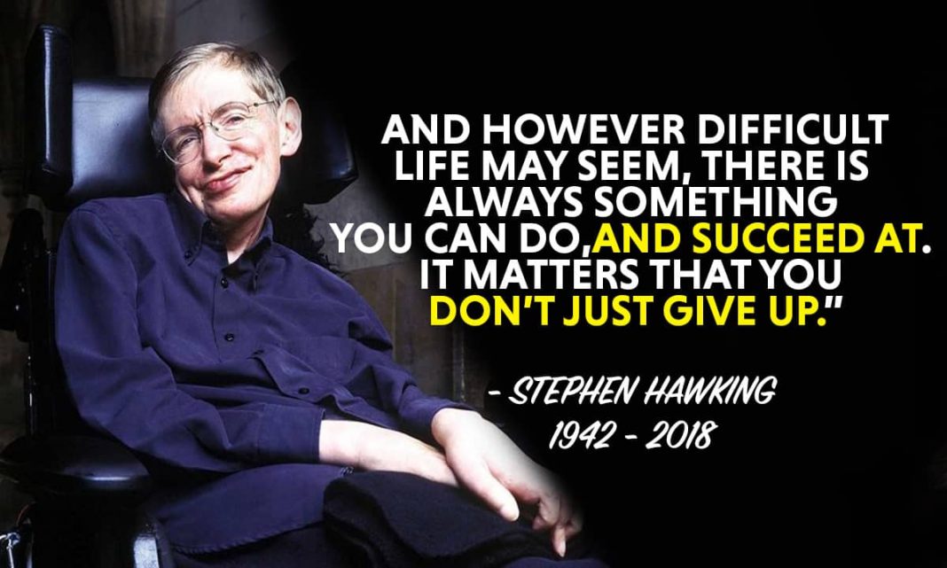 Top 10 Motivational Quotes By Stephen Hawking
